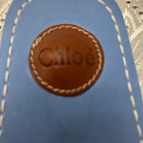 Chloe Blue and Tan Sandals Casual Slip-On. NWOT - Picture 3 of 6